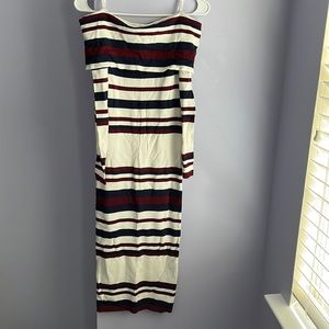 Long Sleeve Solan Stripped Guess Dress